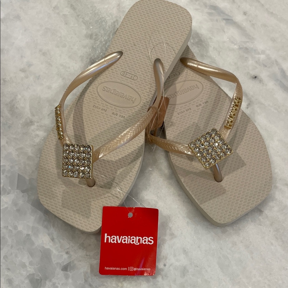 Havaianas Women's Sandals with Gold Accents